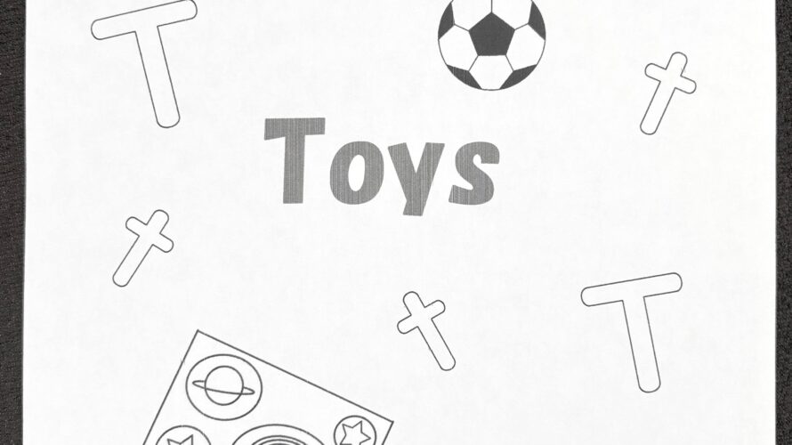 【M61】 Coloring sheet “T / t”