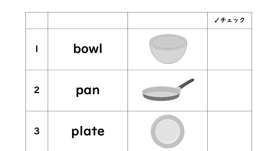 【M204】 [WS] Kitchenware scavenger sheet