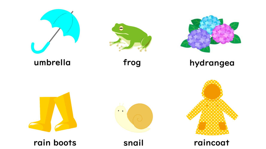 【M195】 [WS] Rainy season words