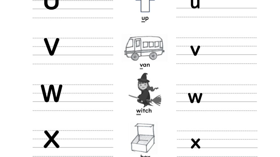 【M222】 [WS] Alphabet sheet ➃